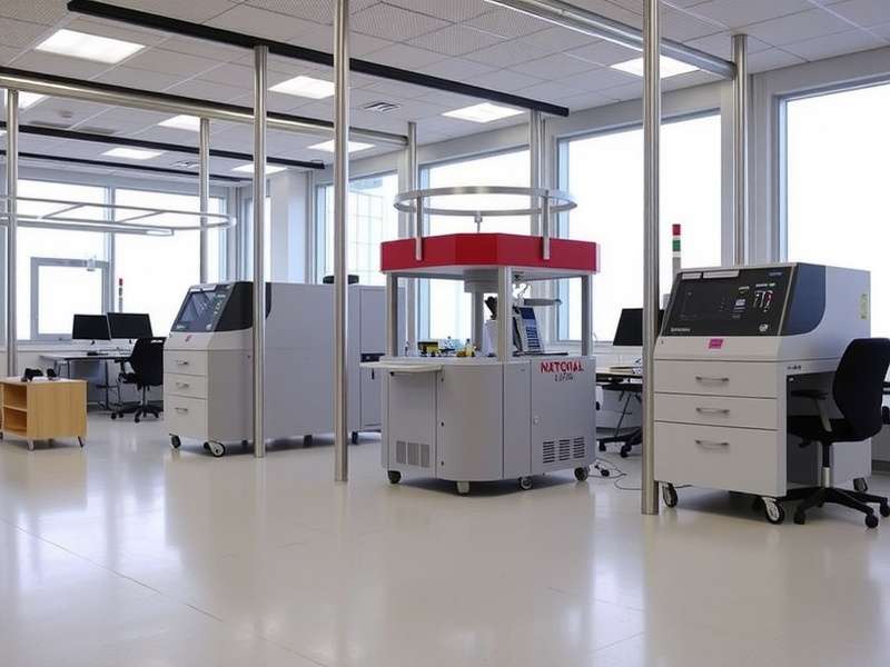 NPL Laboratory Interior with Scientific Equipment